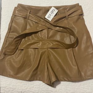Fabrik leather shorts